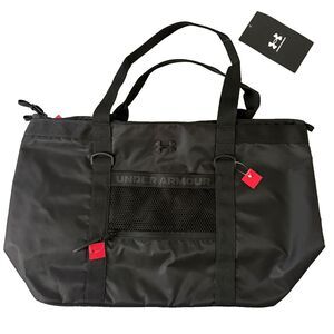 Under Armour Womens Studio Tote Bag Black Nylon Shoulder Carry Gym Travel